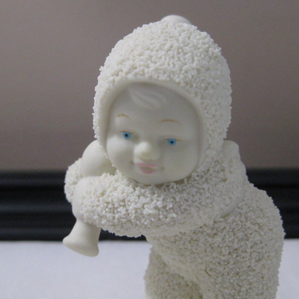 Vtg Dept 56 Snowbabies "Batter Up!" Baseball Player Starlight Games Collection - Picture 4 of 7